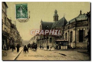 Fontainebleau Postcard Old High Street and Church (TOILEE)