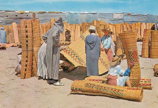 Morocco Tanger Mat Sellers Postcard