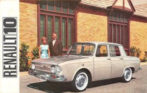 RENAULT 10 Classic Car Automobile Advertising c1960s Chrome Vintage Postcard