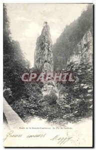 Old Postcard Route Grande Chartreuse Peak of poppy