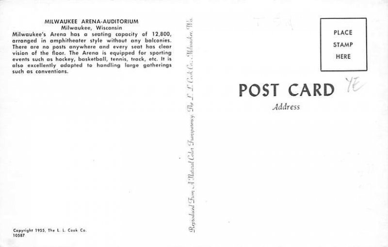 Arena-Auditorium - Milwaukee, Wisconsin WI