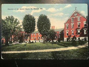 Vintage Postcard 1907-1915 Convent of the Sacred Heart, St. Charles, Missouri MO