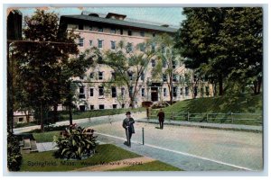 1917 Wesson Memorial Hospital Building Springfield Massachusetts MA Postcard