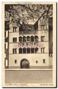 Old Postcard Colmar the Els Staubhaus House Dr. Staub