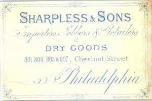 1880's Lovely Lady Sharpless & Sons Lot Of 4 Victorian Trade Card P119