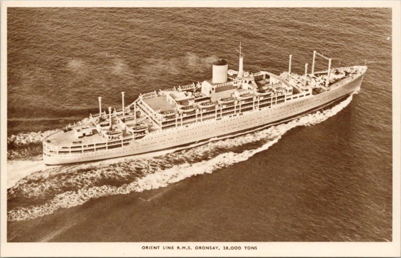 Orient Line RMS Oronsay Ship Boat Unused Postcard E16 
