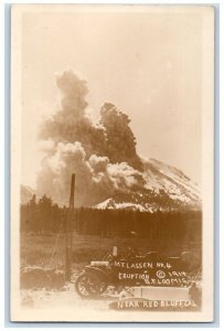 c1910's Mt. Lassen Volcano Eruption Loomis Red Bluff CA RPPC Photo Postcard 