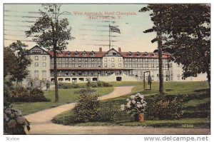 West Approach, Hotel Champlain, Bluff Point, New York,  PU-1913
