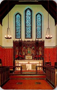 Delhi, NY New York  ST JAMES EPISCOPAL CHURCH~Interior View DELAWARE CO Postcard