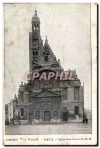 Paris Carte Postale Ancienne Eglise Saint Etienne du Mont