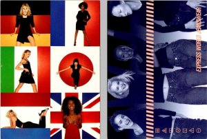 2~4X6 Advertising Postcards EXPRESS WORLD BRAND Jeans~Fashion~Models~Clothing