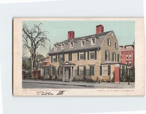 Postcard Wadsworth House, Cambridge, Massachusetts