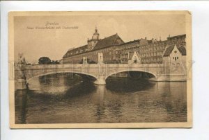 424262 Poland BRESLAU Wroclaw university bridge Vintage postcard