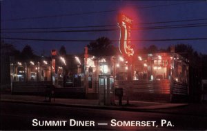 Somerset Pennsylvania PA Restaurant 1950s-60s Postcard