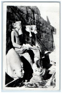 c1950's Karnak Temple of Thutmose III Egypt Vintage RPPC Photo Postcard