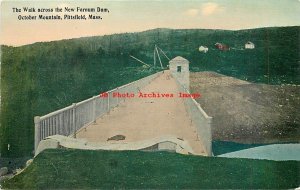 2 Postcards, Roxbury, Massachusetts, October Mountain Farnum Dam Scenes