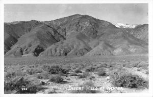 Desert Hills Nevada Scenic View Real Photo Antique Postcard J46375