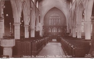 RP; MUCH HADHAM, Hertfordshire, England, 1920-1940's; Interior St. Andrew's C...