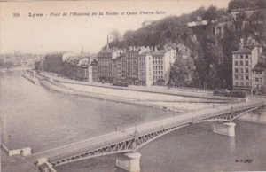 France Lyon Pont de l'Homme de la roche et Quai Pierre-Seize