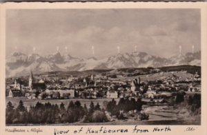 Germany Kaufbeuren im Allgau Totalansicht mit Bergkette