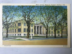 Vintage Postcard 1948 Mary Lanning Memorial Hospital Hastings Nebraska