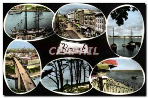 Modern Postcard Brest Boat
