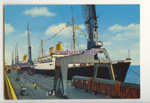 LN1709 - Norddeutscher Lloyd Liner - Berlin in Bremerhaven - postcard