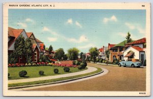 1944 Marvin Gardens Atlantic City New Jersey NJ Landscape Houses Posted Postcard