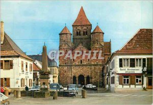 Postcard Modern Marmoutier (Alsace) The Abbey Church of the XII century and t...