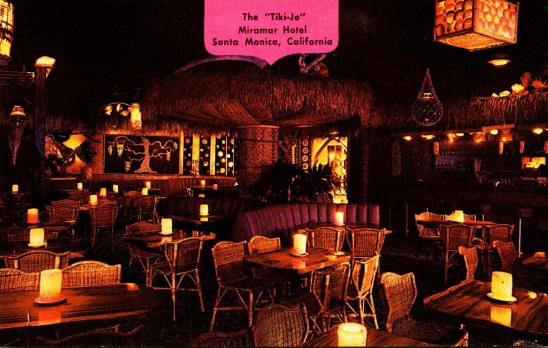 California Santa Monica Miramar Hotel The Tiki-Jo Polynesian Restaurant