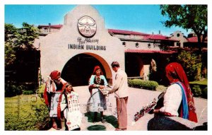 Postcard NATIVE INDIAN SCENE Albuquerque New Mexico NM AS0151