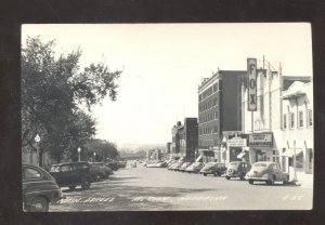 RPPC MCCOOK NEBRASKA DOWNTOWN STREET SCENE OLD CARS REAL PHOTO POSTCARD