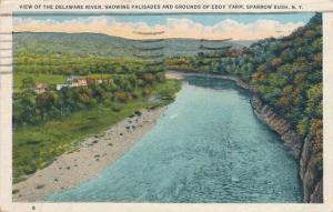 Eddy Farm and Palisades along Delaware River near Sparrow Bush New York pm 1935