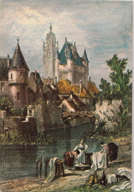 BF15524 loches l indre la tour saint antoineet le chate france  front/back image