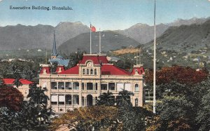 Executive Building, Honolulu, Hawaii Territory, Early Postcard, Unused