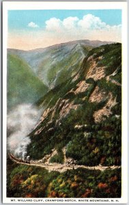 Mount Willard Cliff Crawford Notch White Mountains New Hampshire NH Postcard