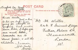 England 1908 Seaford Bay vintage postcard