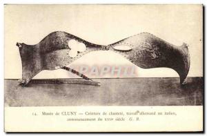 Old Postcard Musee Cluny belt chastity German work or Italian beginning of 18...
