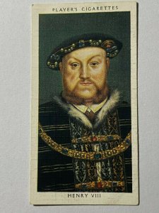 CIGARETTE CARD - PLAYERS KINGS & QUEENS ENGLAND #21 HENRY VIII   (UU13)