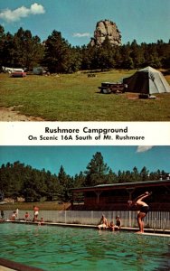 South Dakota Rushmore Campground On Hiway 16A Split View