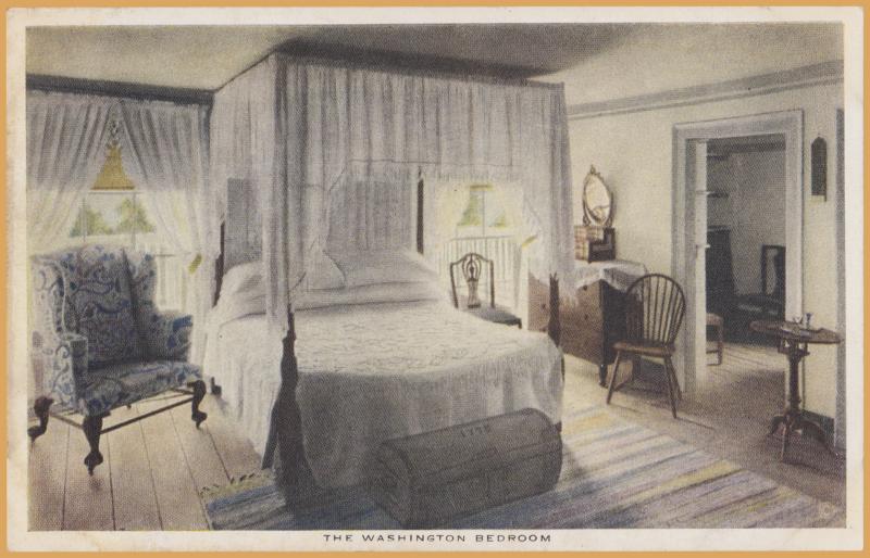 Mt. Vernon, VA., The Washington Bedroom - Copyright 1920, Nt. Vernon Association