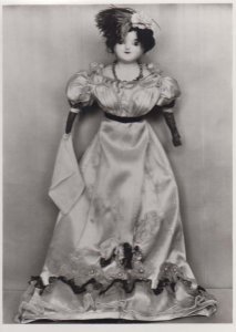 1820 Victorian Royal Toy Wax Doll Given By Queen Mary Vintage Museum Postcard