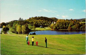 Pond & Amphitheatre Alma NB Fundy National Park New Brunswick c1977 Postcard F30