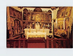 Postcard Cordova Church Altar New Mexico USA