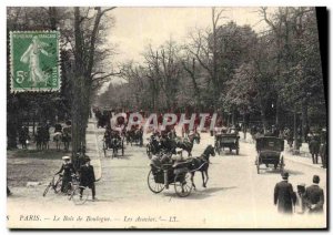 Old Postcard Paris Boulogne The Bois Les Acacias Horses