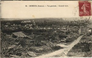 CPA Guerre Military MOREUIL Vue générale (807201)