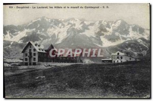 Old Postcard Dauphine Lautaret The Pensions Massif Combeynot