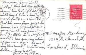 D6/ Iola Kansas Ks Real Photo RPPC Postcard 1953 Municipal Pool