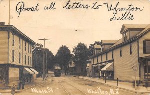 Main Street Real Photo - Wharton, New Jersey NJ