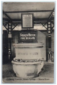 1908 Drinking Fountain Shasta Springs Shasta Route Tacoma Washington WA Postcard